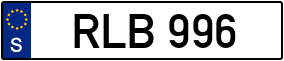 Trailer License Plate